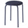GULTARP stool, dark blue/Remmarn dark blue, 33 cm