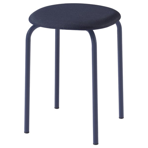 GULTARP stool, dark blue/Remmarn dark blue, 33 cm