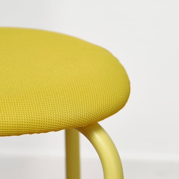 GULTARP stool, light yellow/Remmarn yellow