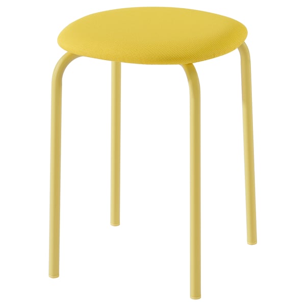 GULTARP stool, light yellow/Remmarn yellow