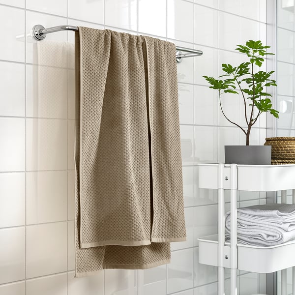 GULVIAL - GULVIAL Bath towel, beige, 70x140 cm