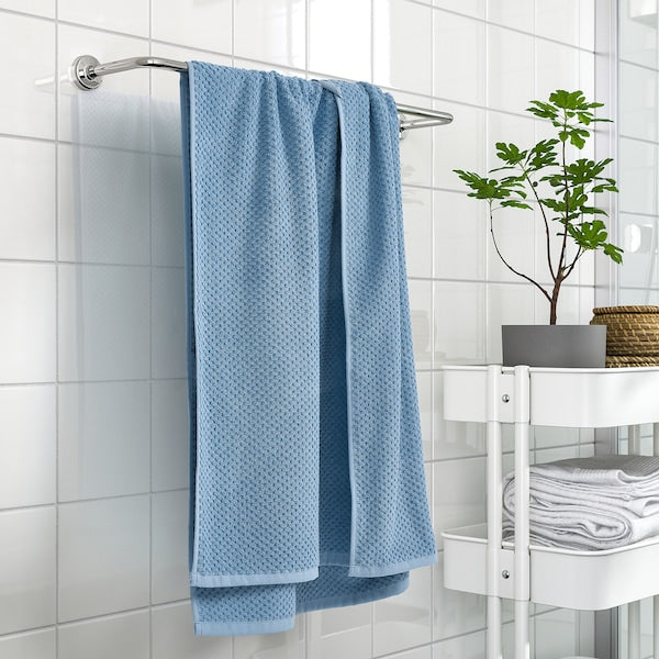 GULVIAL - Bath towel, dark grey-blue, 70x140 cm