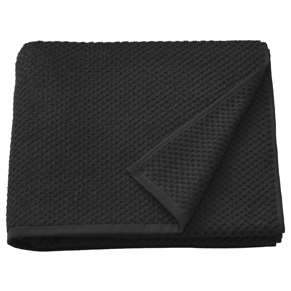 GULVIAL - GULVIAL Bath towel, black, 70x140 cm