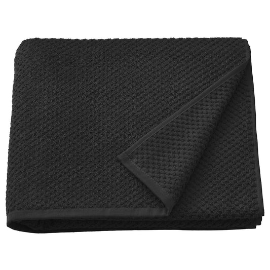 GULVIAL bath towel, black, 140x70 cm