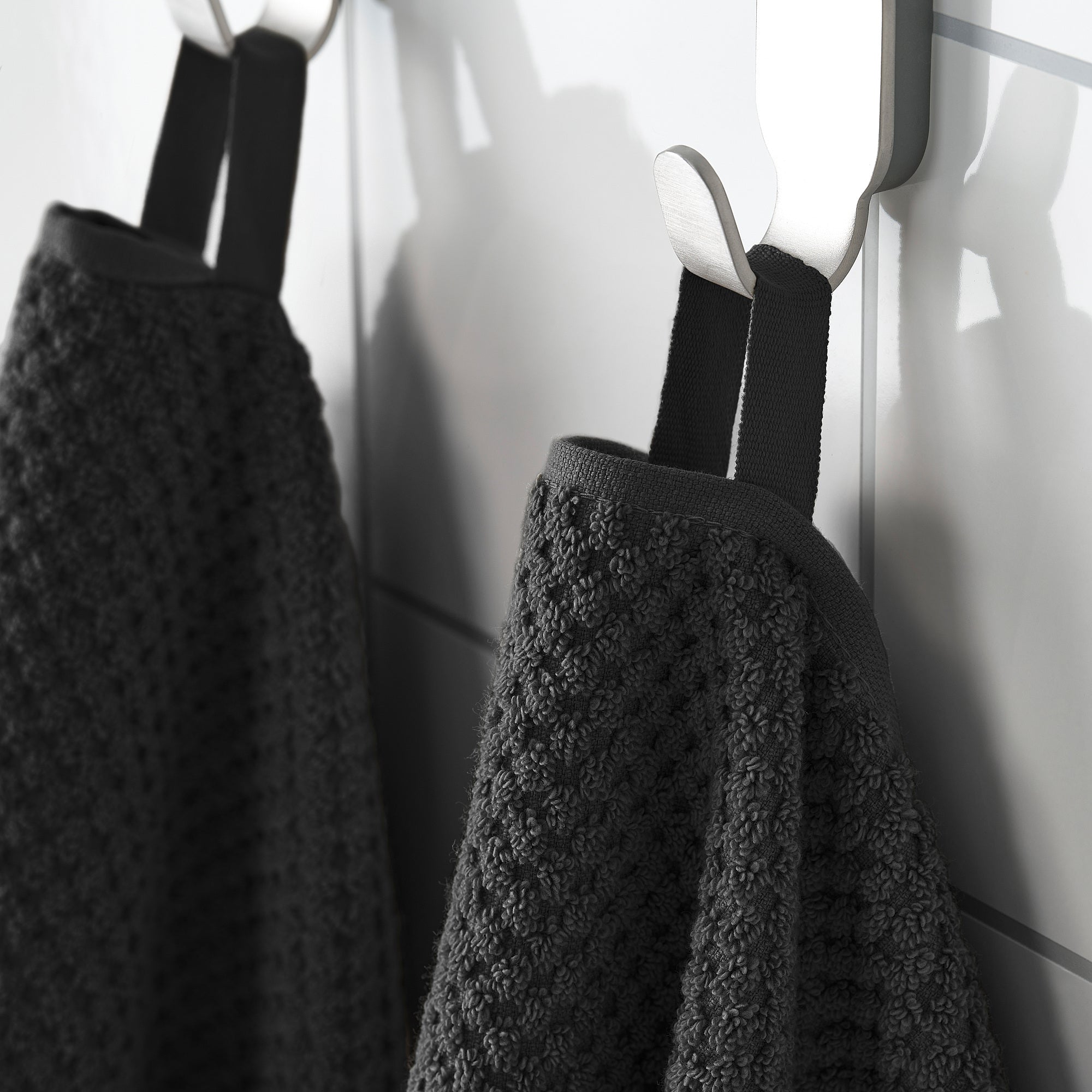 GULVIAL bath towel, black, 70x140 cm