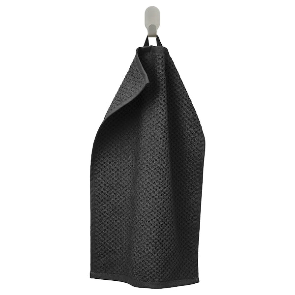 GULVIAL - Guest towel, black,30x50 cm