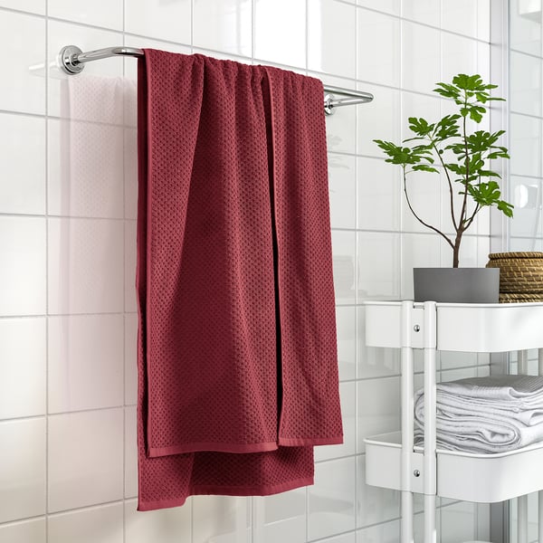 GULVIAL towel, deep red, 70x140 cm