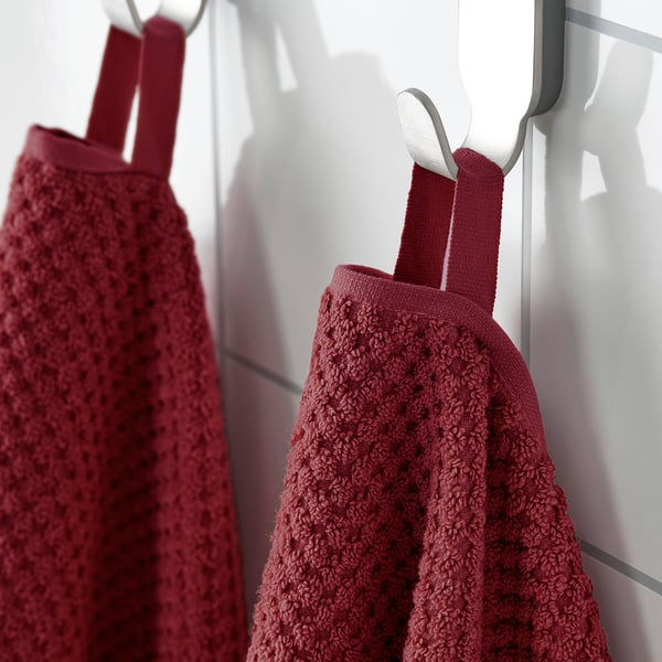 GULVIAL towel, deep red, 50x100 cm