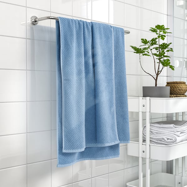 GULVIAL bath sheet, dark grey-blue, 100x150 cm
