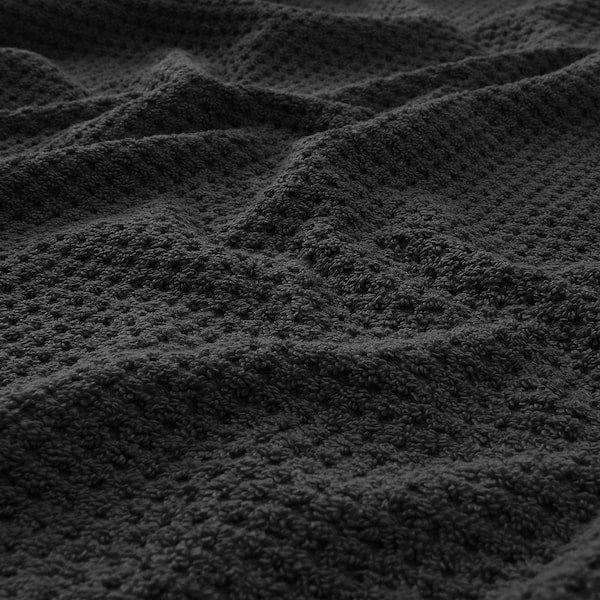 Ikea GULVIAL - Bath sheet, black, 100x150 cm