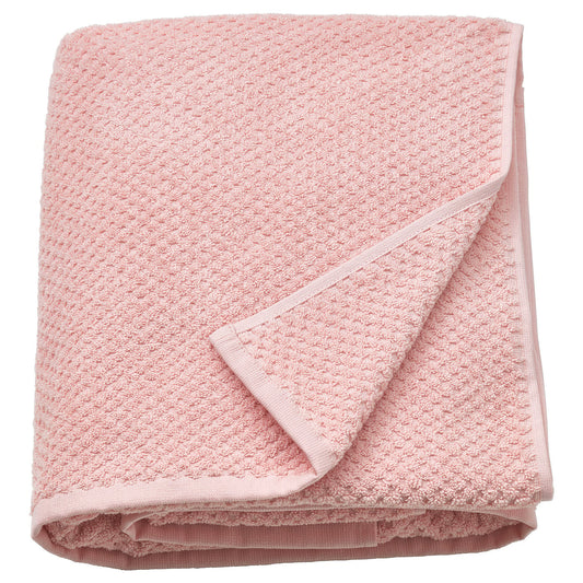GULVIAL bath sheet, pale pink, 100x150 cm