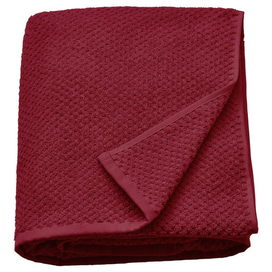 GULVIAL bath towel, deep red, 100x150 cm