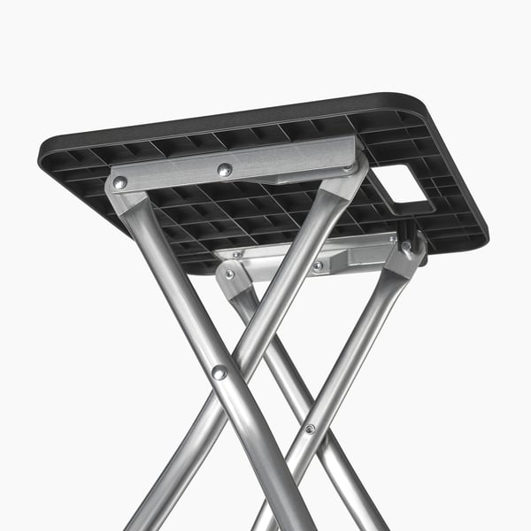 GUNDE folding stool, black, 34x45x32 cm