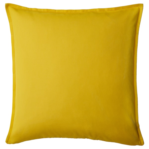 GURLI - Pillow cover, yellow,50x50 cm