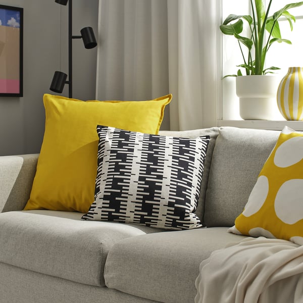 GURLI - GURLI Cushion cover, yellow, 65x65 cm