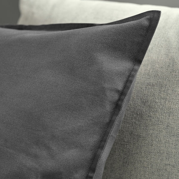 GURLI - Cushion cover, dark grey, 50x50 cm