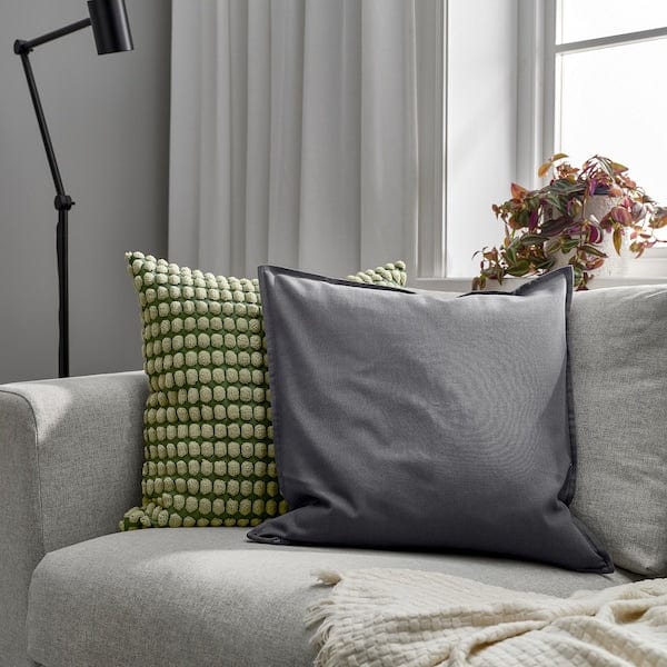 Ikea GURLI - Cushion cover, dark grey, 50x50 cm