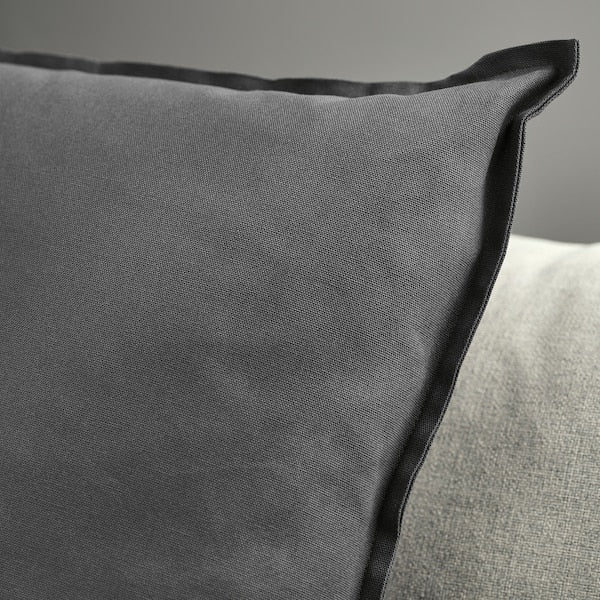 GURLI - Cushion cover, dark grey, 65x65 cm