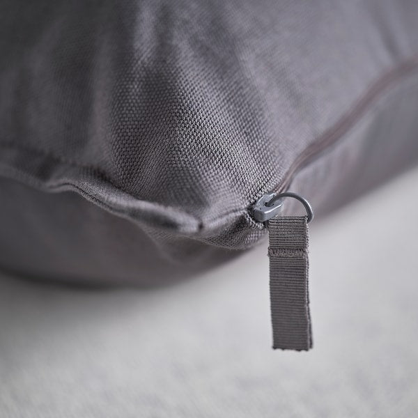 GURLI - Cushion cover, dark grey, 65x65 cm