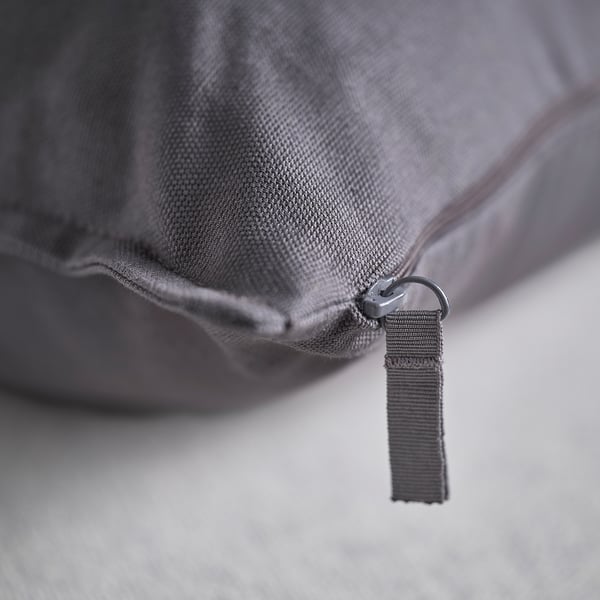 GURLI cushion cover, dark grey, 65x65 cm