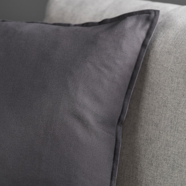 GURLI - Cushion cover, dark grey, 65x65 cm