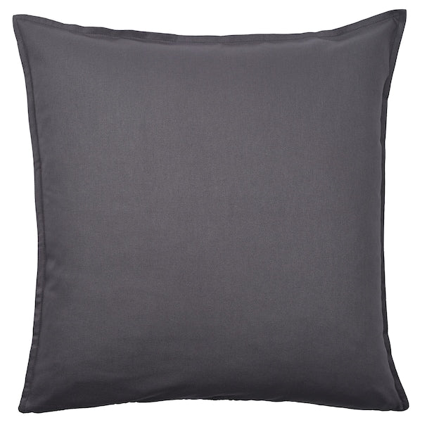 GURLI - Cushion cover, dark grey, 65x65 cm
