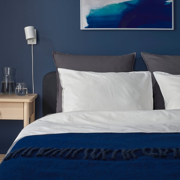 GURLI cushion cover, dark grey, 65x65 cm