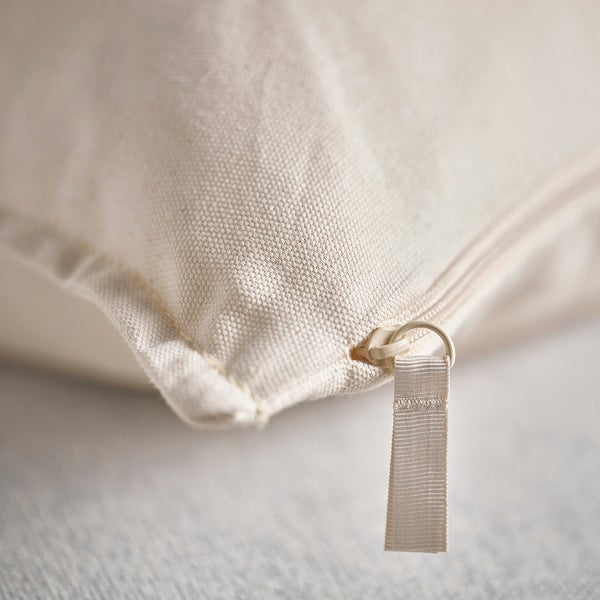 GURLI cushion cover, unbleached, 65x65 cm
