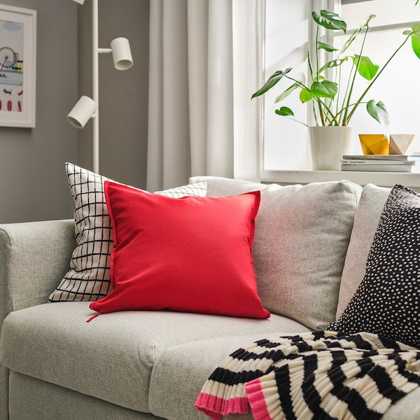 GURLI cushion cover, red, 50x50 cm