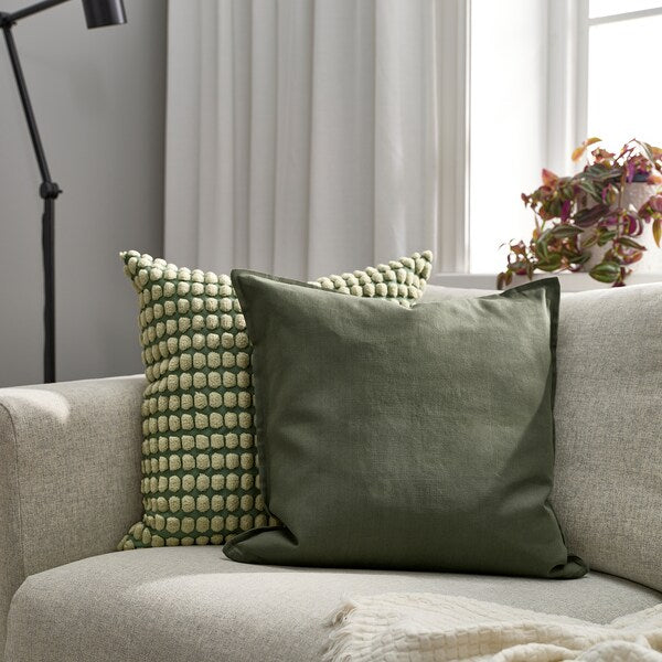 GURLI - Cushion cover, deep green, 50x50 cm