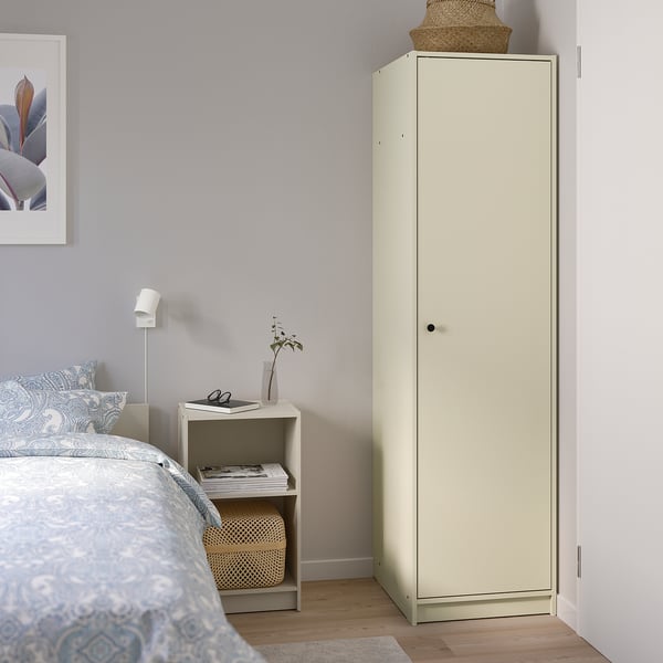 GURSKEN wardrobe, light beige, 49x55x186 cm
