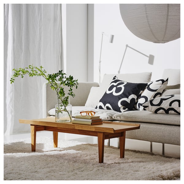GUTTANE coffee table, oak, 116x39 cm