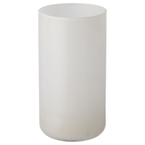 HÄCKOXEL vase, white, 20 cm