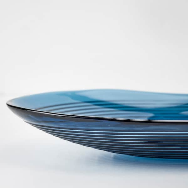 HÄCKPOPPEL - Decorative bowl, blue, 24 cm