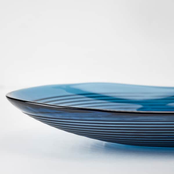 Ikea HÄCKPOPPEL - Decorative bowl, blue, 24 cm