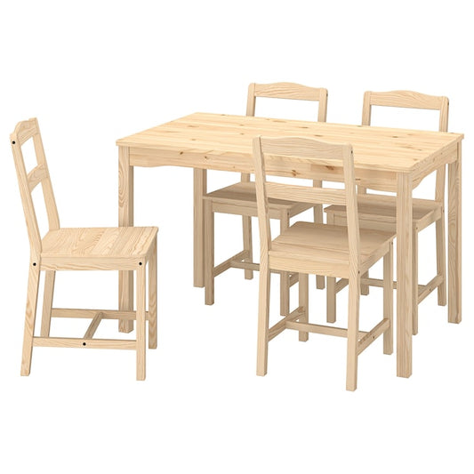 HÄGERNÄS - Table and 4 chairs, pine