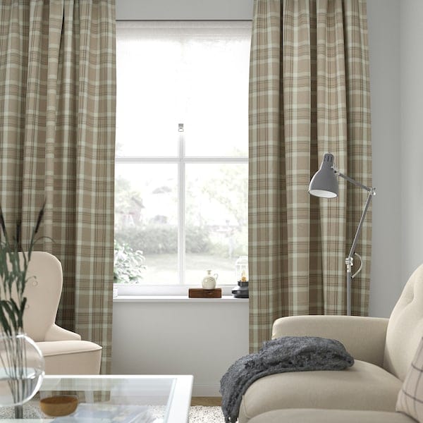 Ikea HÄGGVECKMAL - semi-transparent awning, 2 sheets, beige,145x300 cm