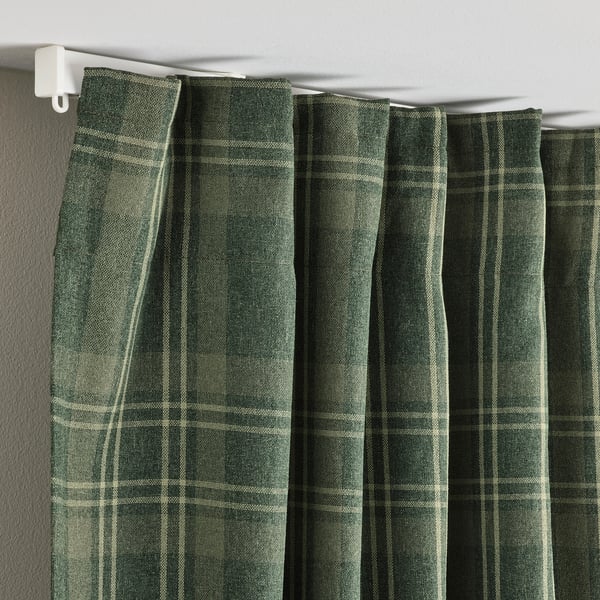 HÄGGVECKMAL - semi-blind awning, 2 sheets, dark green,145x300 cm