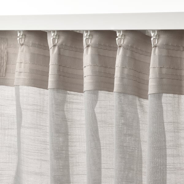 HÄLLEBRÄCKA - Thin, 2-sheet tent, light grey,145x300 cm
