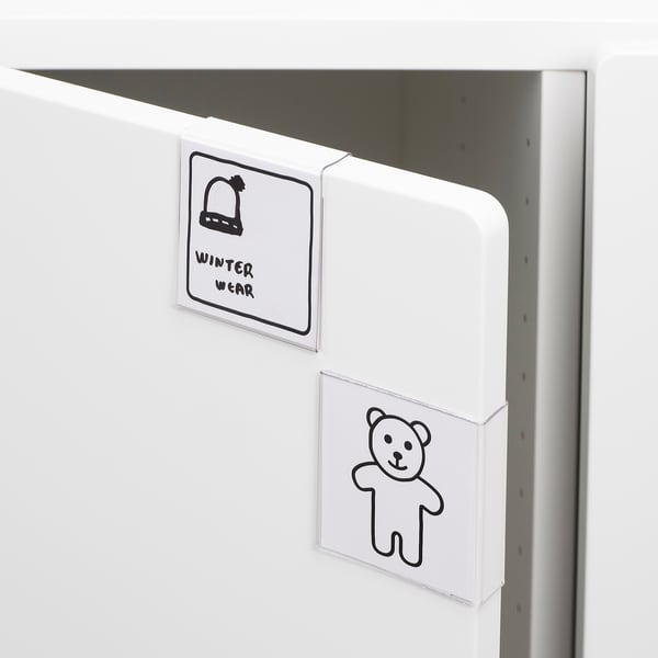 HÄNGIG label holder, 6x6x2 cm, 5 pack