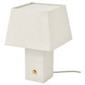 HALGATT table lamp, dimmable white/white ceramic, 35 cm