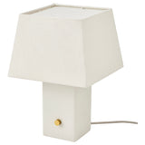 HALGATT table lamp, dimmable white/white ceramic, 35 cm