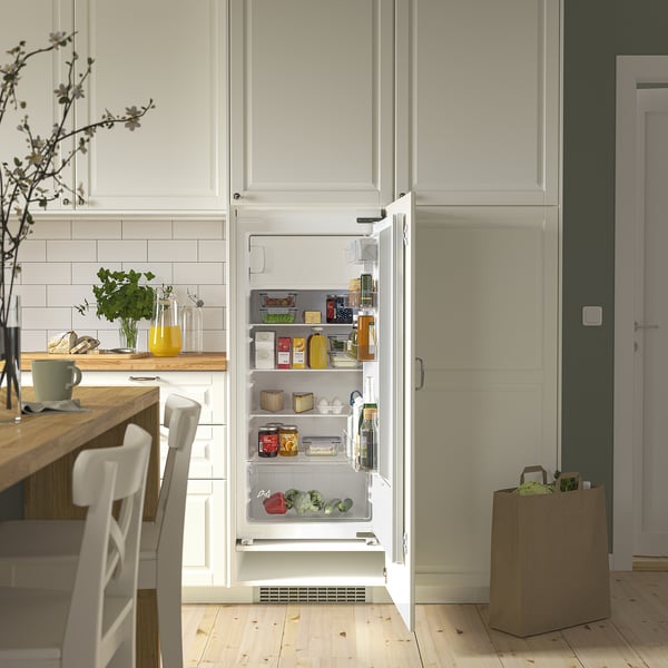 HÅLLNÄS fridge with freezer compartment, IKEA 500 integrated, 174/16 l