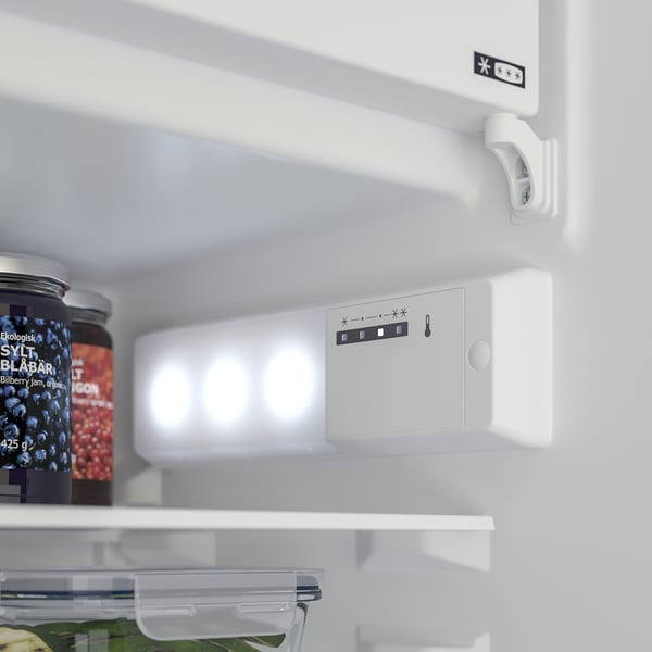 HÅLLNÄS fridge with freezer compartment, IKEA 500 integrated, 174/16 l