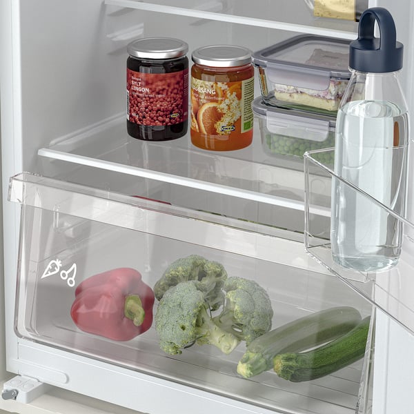 HÅLLNÄS fridge with freezer compartment, IKEA 500 integrated, 174/16 l