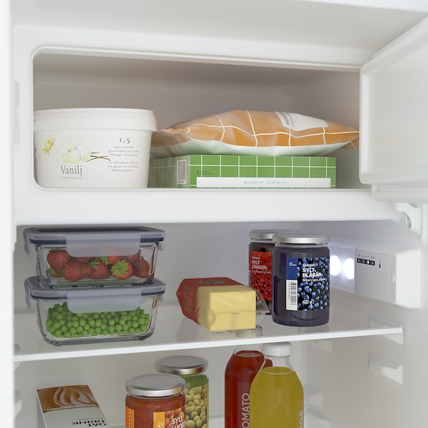 HÅLLNÄS - Refrigerator with freezer compartment, IKEA 500 integrated,174/16 l