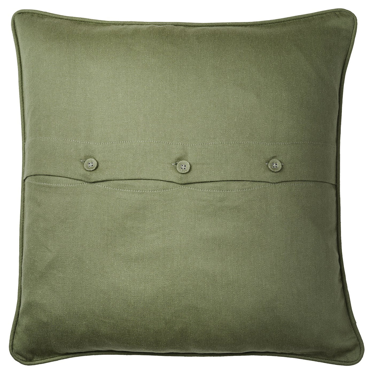 HALLONBUSKE cushion cover, green/floral pattern, 48x48 cm