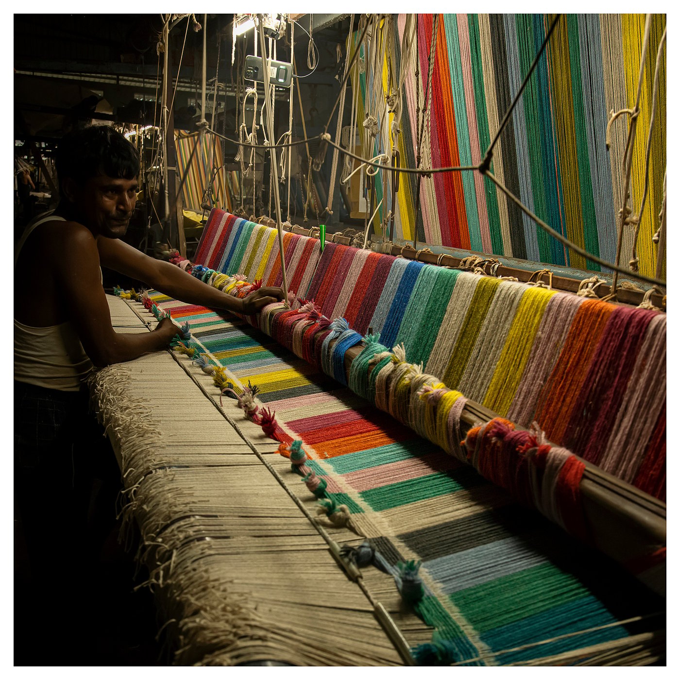 HALVED rug, flatwoven, handmade multicolour, 170x240 cm