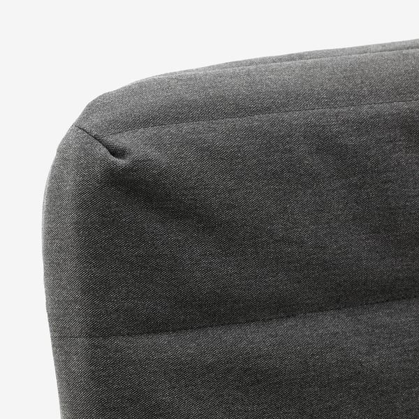 HAMMARN sofa-bed, Knisa dark grey/black, 190x120 cm