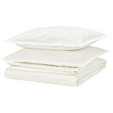 HAMPFLOCKEL duvet cover and 2 pillowcases, white, 240x220/50x80 cm